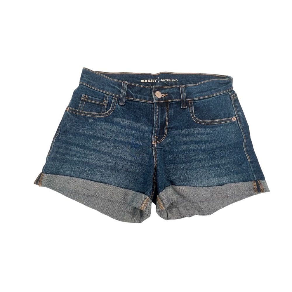 Old Navy The Drew Boyfriend Cuffed Hem Jean Shorts Size 0 Women’s